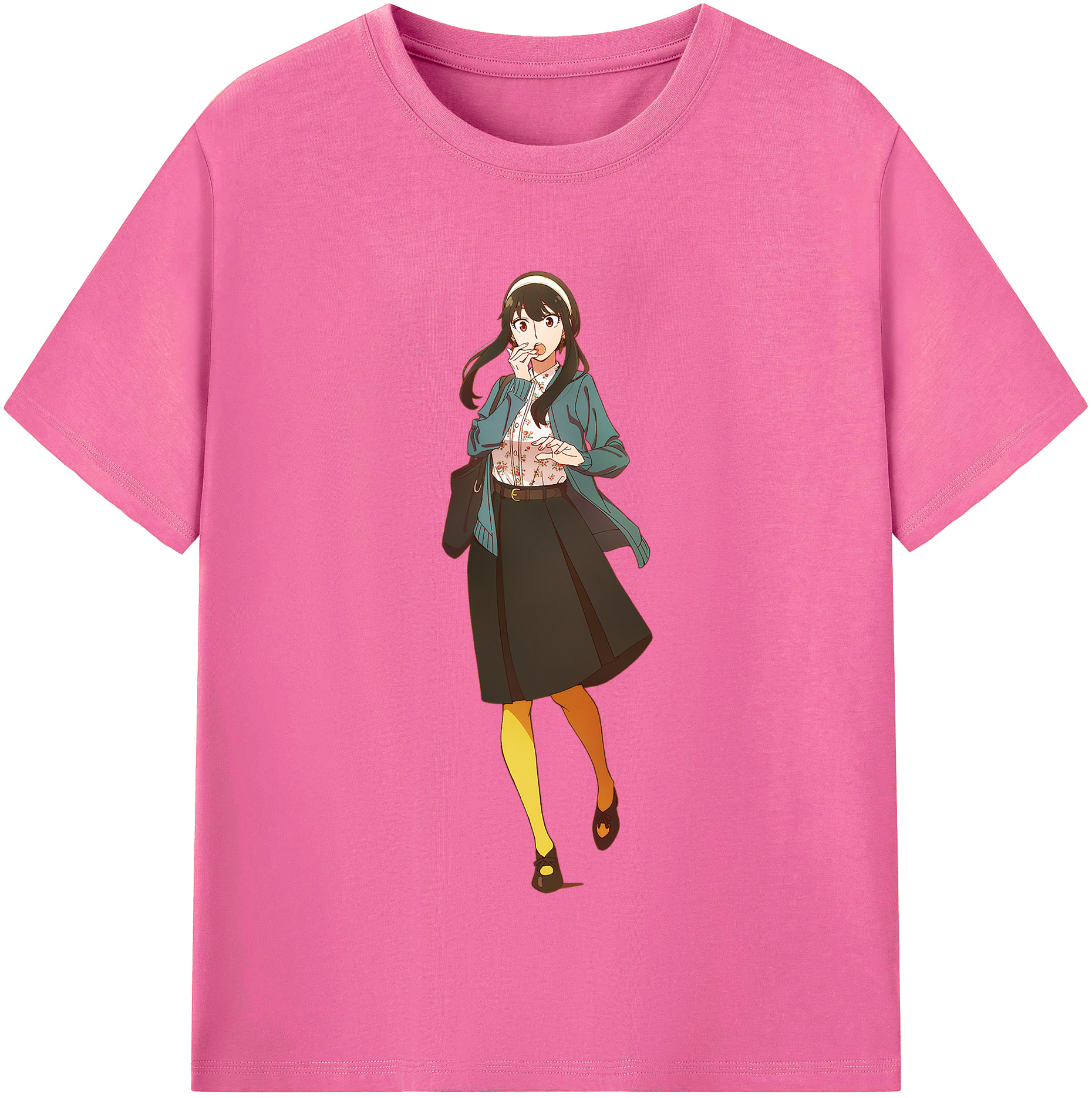 （画像用） SPY×FAMILY间谍家家酒 レディースカジュアルプリントTシャツ（綿100％）
